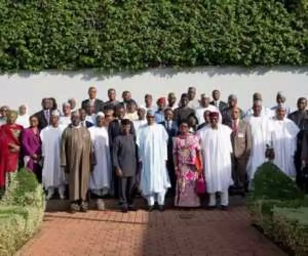 Photos: President Buhari Swears In New Permanent Secretaries